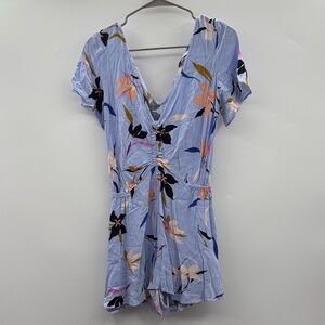 O'Neill Blue‎ Multi Floral Romper